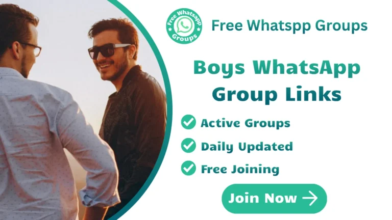 Boys WhatsApp Group Links
