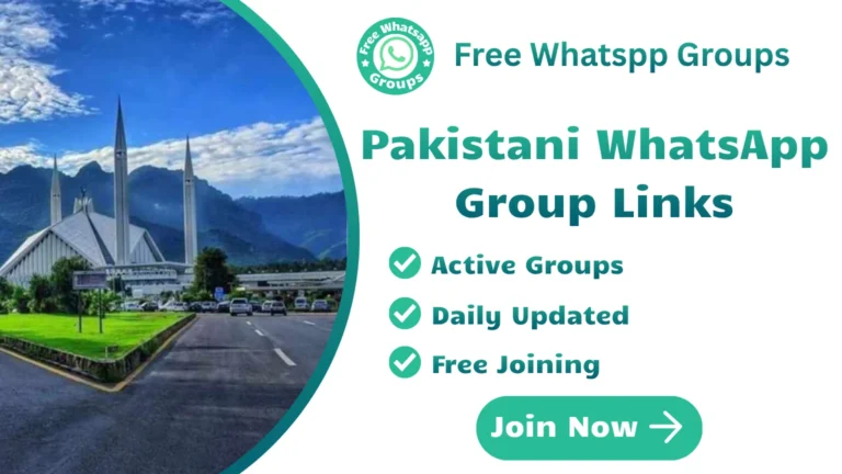 Pakistani WhatsApp Group Links