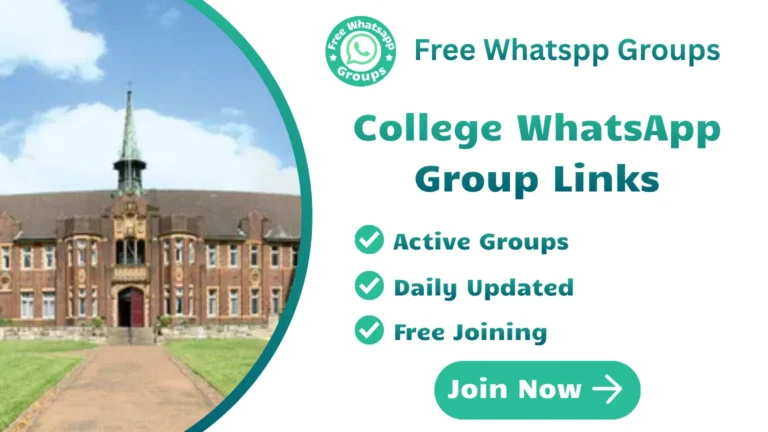 College WhatsApp Group Links
