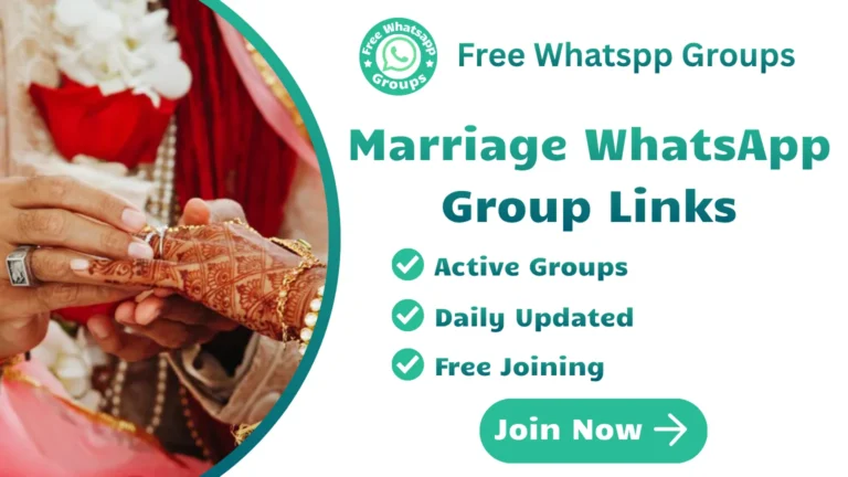 Marriage WhatsApp Group Links